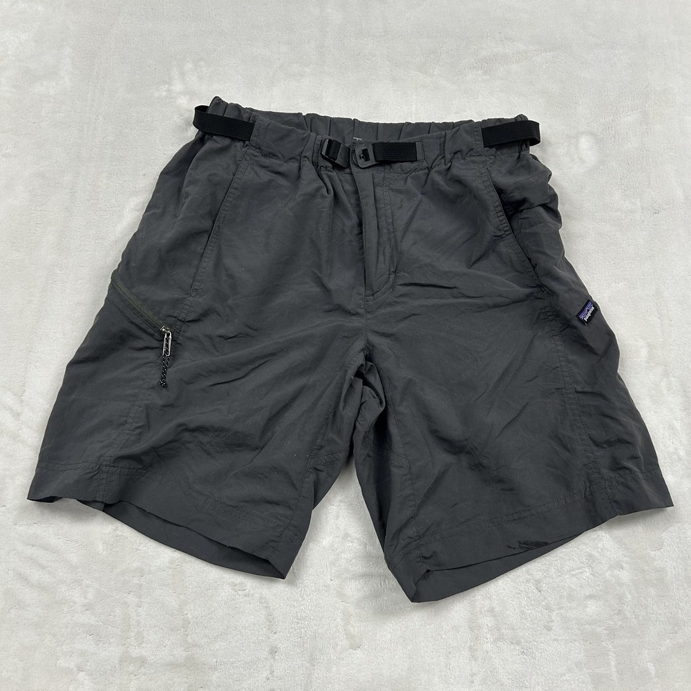 Patagonia Gi III Shorts Mens Small Gray Nylon Hiking Belted Outdoor Cargo